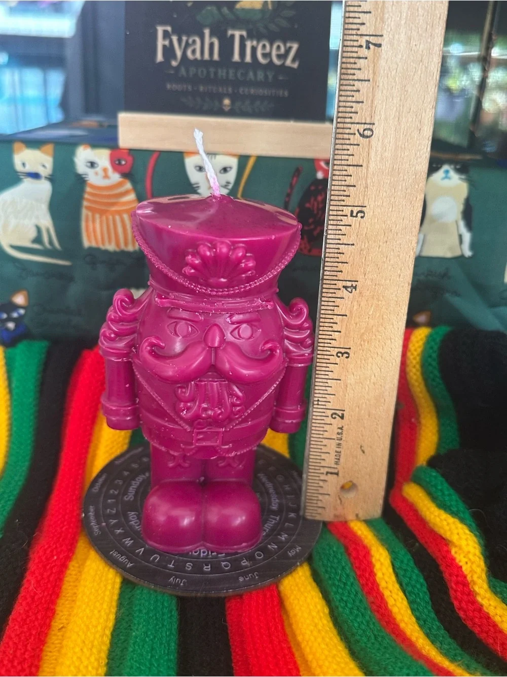 Nutcracker Candle – Deep Berry